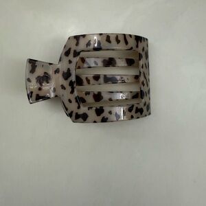 Leopard Print Hair Claw Clip